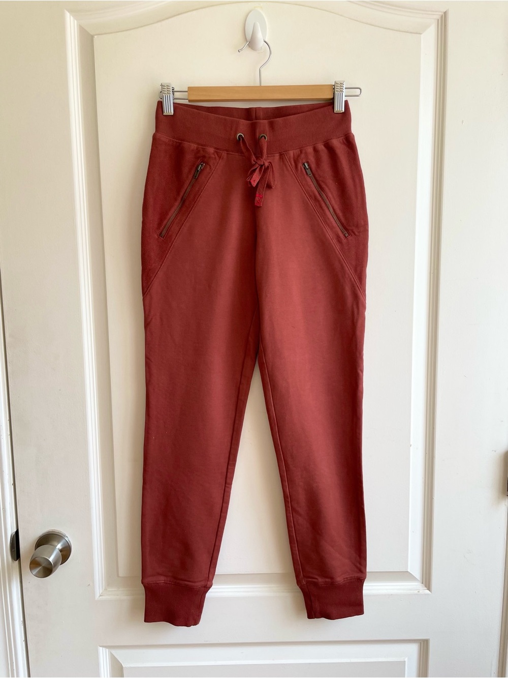 Hanna Andersson Women’s Cotton Spandex Joggers Size XS Terracotta Color